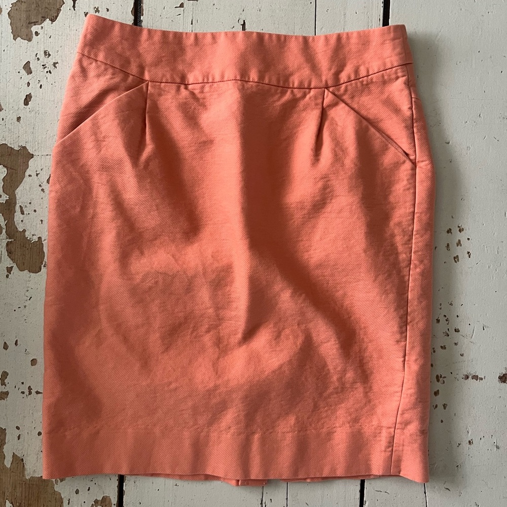 J Crew Pencil Skirt Size 4 Twill Pockets